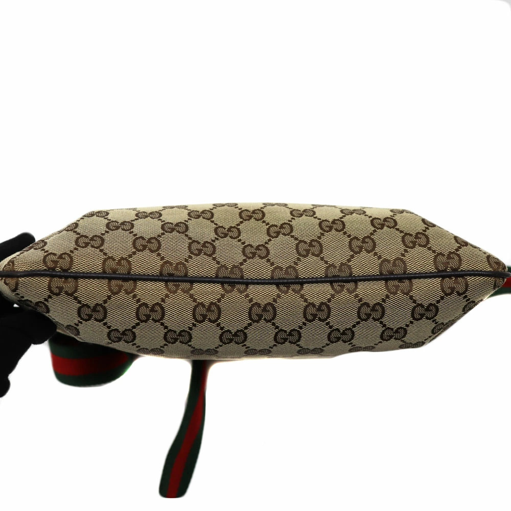Gucci GG Sherry Line messenger bag monogram brown leather - Picture 4 of 11